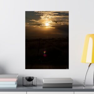 Golden Sunset Over Albuquerque – Moody Southwest Photography, Wall Art Decor, Nature Prints, Home Aesthetics, Gift for Nature Lovers