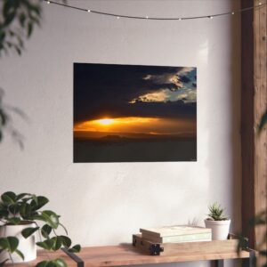 New Mexico Sunset Storm | Dramatic Southwest Wall Art from Los Lunas