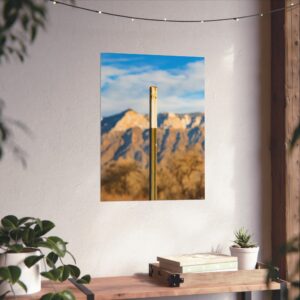The Marker - New Mexico fine art print, Sandia Mountains photography, abstract landscape photo