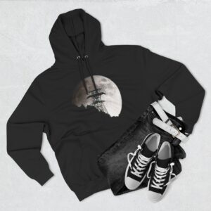 Moonlit Sandia Tramway Tower Fleece Hoodie
